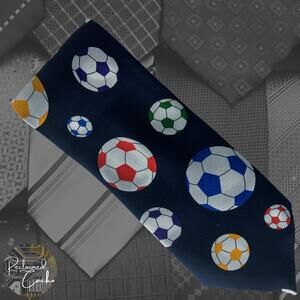 Rainbow Soccer Ball Tie